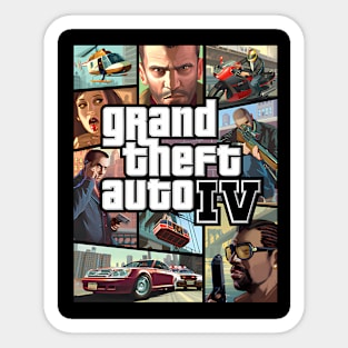 Grand Theft Auto Iv Cover Sticker